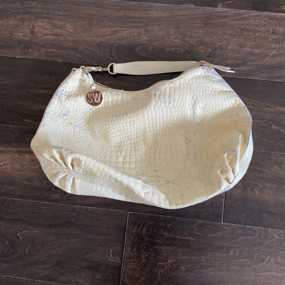 Stuart Weizmann Croc Shoulder Bag (some blemishes)